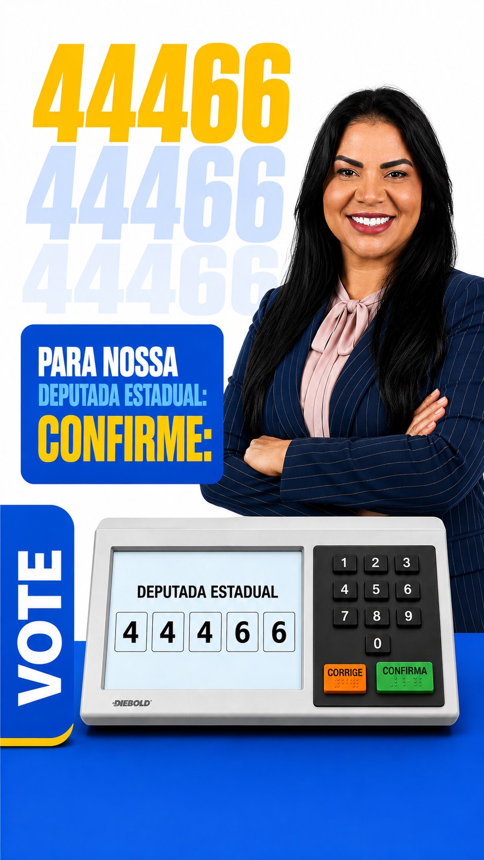 Edilene Lura — confirme 44466 na urna